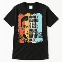 Rbg Ruth Bader Ginsburg Feminist Political Gift Tall T-Shirt