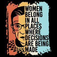 Rbg Ruth Bader Ginsburg Feminist Political Gift Tall T-Shirt