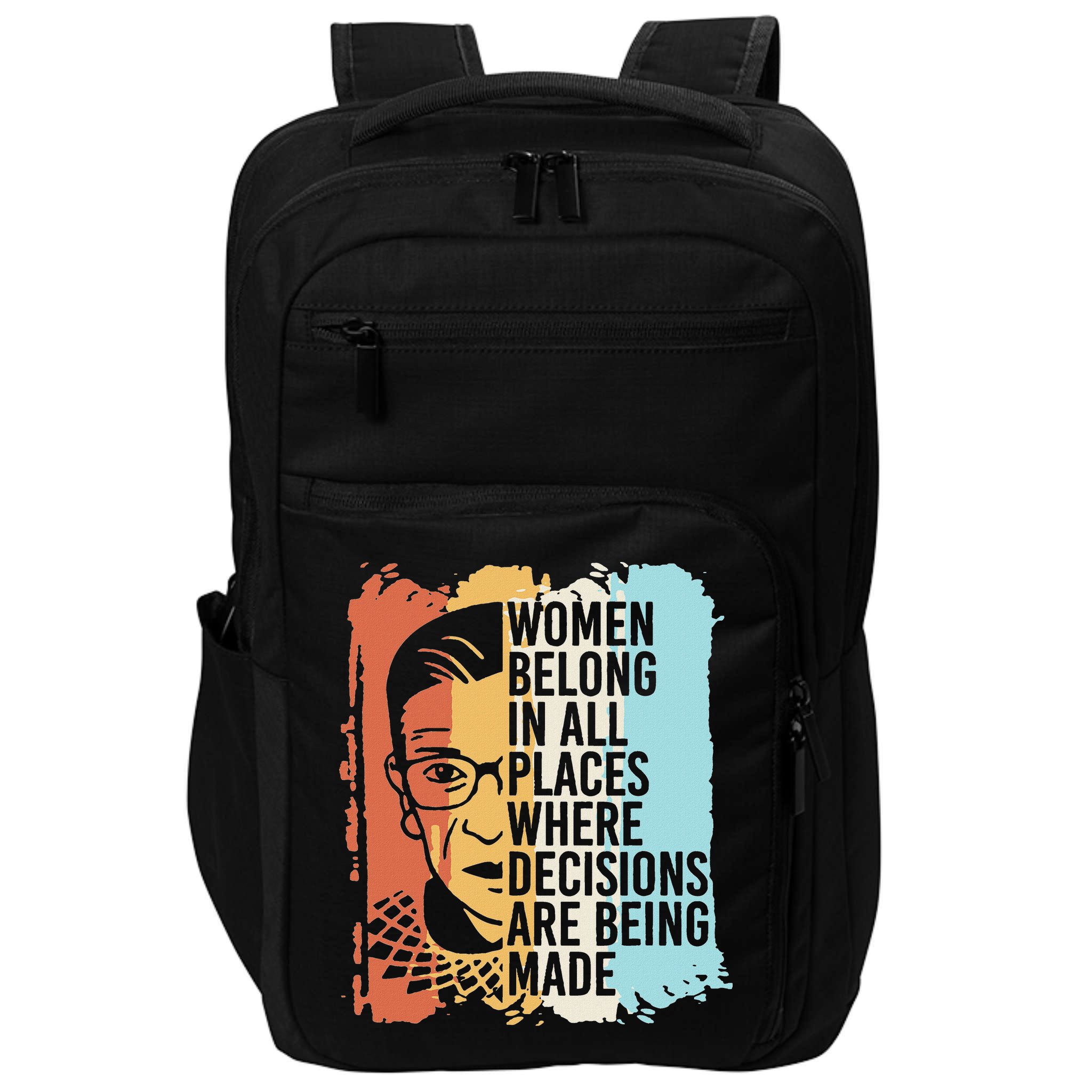 Rbg Ruth Bader Ginsburg Feminist Political Gift Impact Tech Backpack