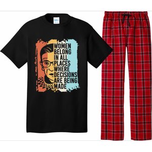 Rbg Ruth Bader Ginsburg Feminist Political Gift Pajama Set