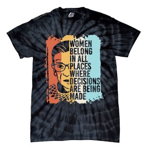 Rbg Ruth Bader Ginsburg Feminist Political Gift Tie-Dye T-Shirt