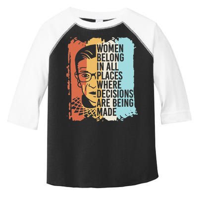 Rbg Ruth Bader Ginsburg Feminist Political Gift Toddler Fine Jersey T-Shirt