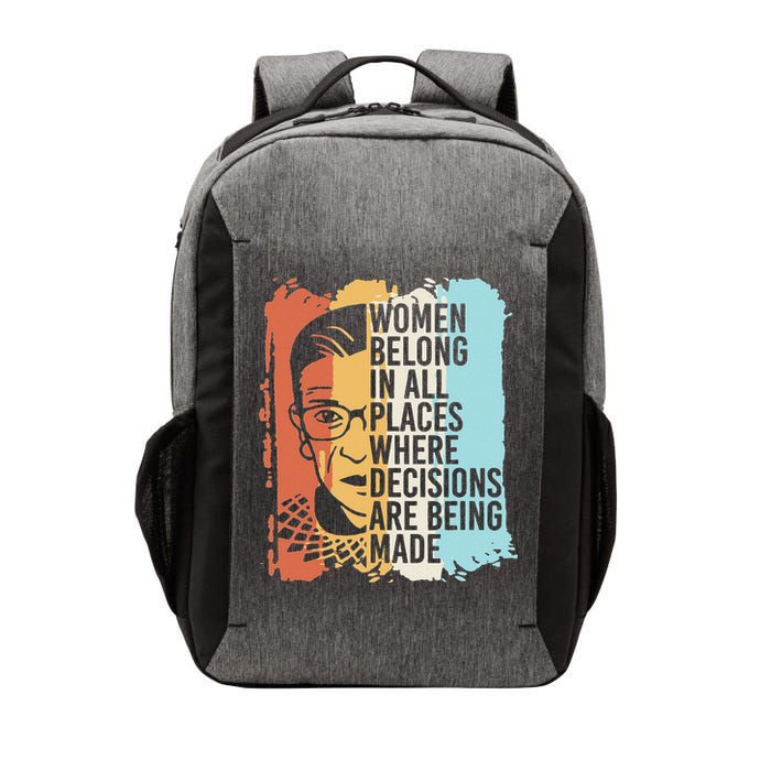 Rbg Ruth Bader Ginsburg Feminist Political Gift Vector Backpack