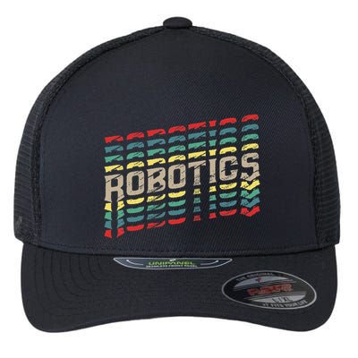 Robotics Robot Builder Engineer Engineering Cyborg Flexfit Unipanel Trucker Cap