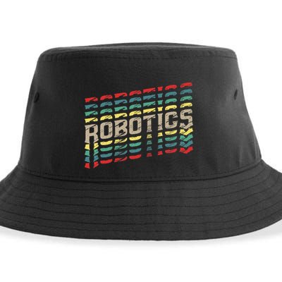 Robotics Robot Builder Engineer Engineering Cyborg Sustainable Bucket Hat