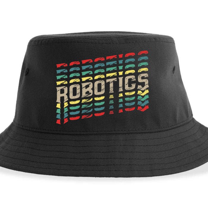 Robotics Robot Builder Engineer Engineering Cyborg Sustainable Bucket Hat