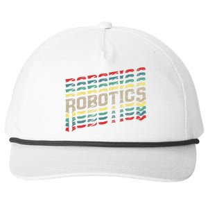 Robotics Robot Builder Engineer Engineering Cyborg Snapback Five-Panel Rope Hat