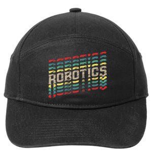 Robotics Robot Builder Engineer Engineering Cyborg 7-Panel Snapback Hat