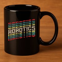 Robotics Robot Builder Engineer Engineering Cyborg 11oz C Handle Ceramic Mug