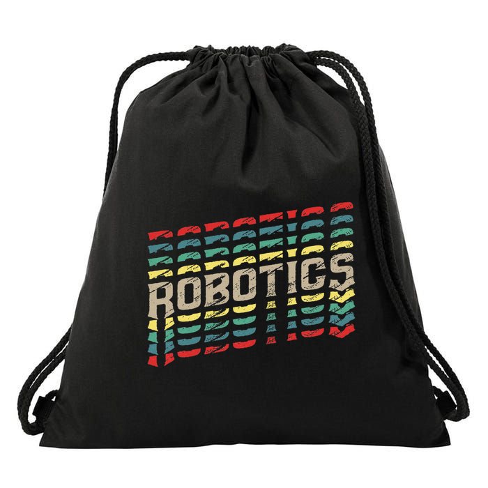 Robotics Robot Builder Engineer Engineering Cyborg Drawstring Bag