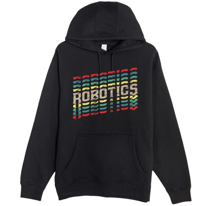 Robotics Robot Builder Engineer Engineering Cyborg Premium Pullover Hoodie
