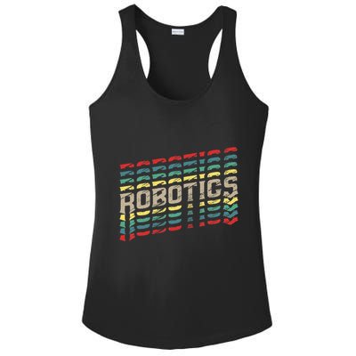 Robotics Robot Builder Engineer Engineering Cyborg Ladies PosiCharge Competitor Racerback Tank
