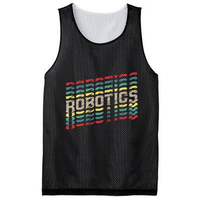 Robotics Robot Builder Engineer Engineering Cyborg Mesh Reversible Basketball Jersey Tank