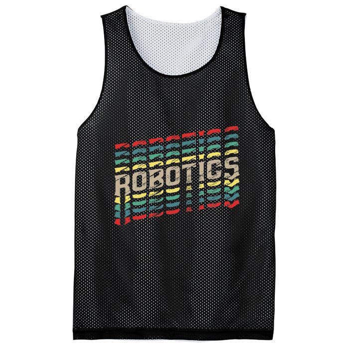Robotics Robot Builder Engineer Engineering Cyborg Mesh Reversible Basketball Jersey Tank