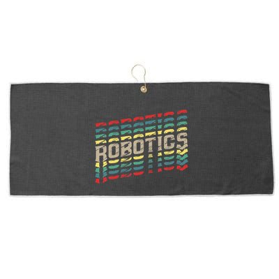 Robotics Robot Builder Engineer Engineering Cyborg Large Microfiber Waffle Golf Towel