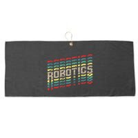 Robotics Robot Builder Engineer Engineering Cyborg Large Microfiber Waffle Golf Towel