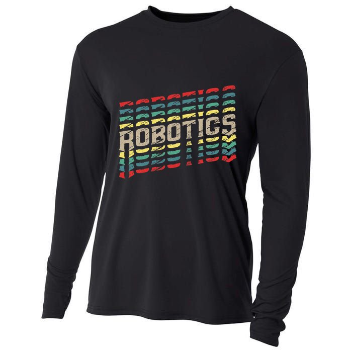 Robotics Robot Builder Engineer Engineering Cyborg Cooling Performance Long Sleeve Crew