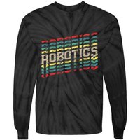 Robotics Robot Builder Engineer Engineering Cyborg Tie-Dye Long Sleeve Shirt