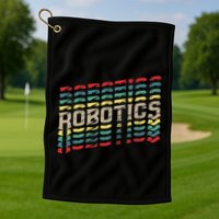 Robotics Robot Builder Engineer Engineering Cyborg Golf Towel