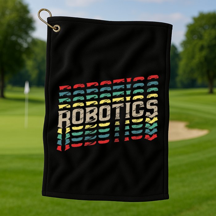 Robotics Robot Builder Engineer Engineering Cyborg Golf Towel