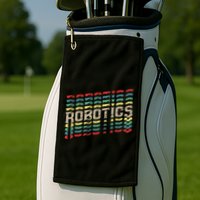 Robotics Robot Builder Engineer Engineering Cyborg Golf Towel