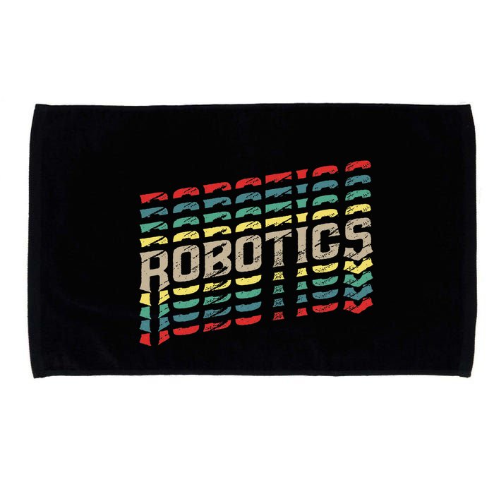 Robotics Robot Builder Engineer Engineering Cyborg Microfiber Hand Towel