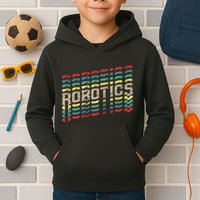 Robotics Robot Builder Engineer Engineering Cyborg Kids Hoodie