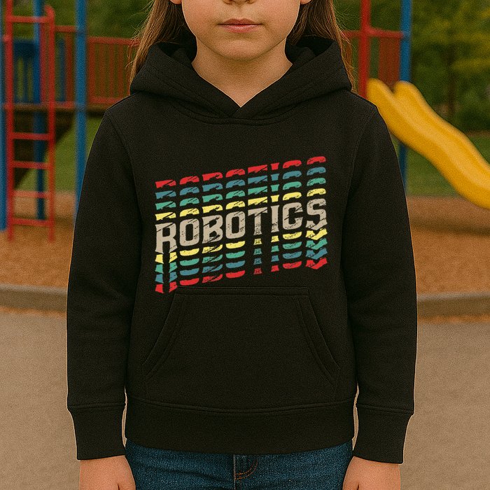 Robotics Robot Builder Engineer Engineering Cyborg Kids Hoodie