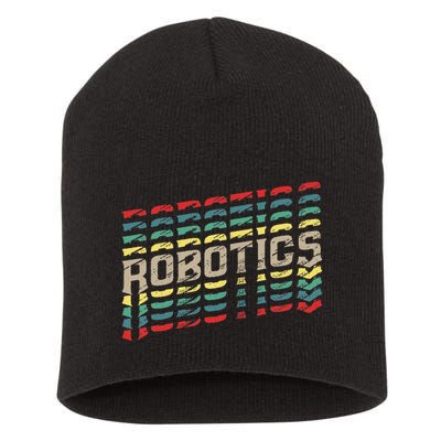 Robotics Robot Builder Engineer Engineering Cyborg Short Acrylic Beanie
