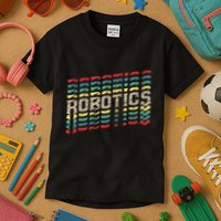 Robotics Robot Builder Engineer Engineering Cyborg Kids T-Shirt