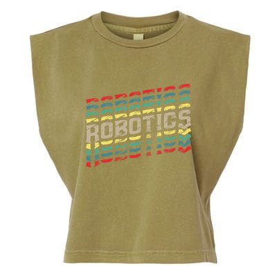 Robotics Robot Builder Engineer Engineering Cyborg Garment-Dyed Women's Muscle Tee