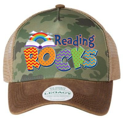 Reading Rocks Book Lover Reading Fan Legacy Tie Dye Trucker Hat