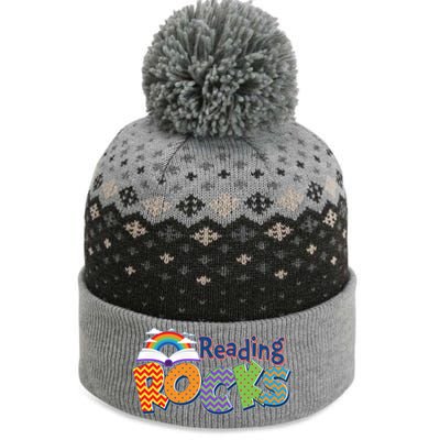 Reading Rocks Book Lover Reading Fan The Baniff Cuffed Pom Beanie