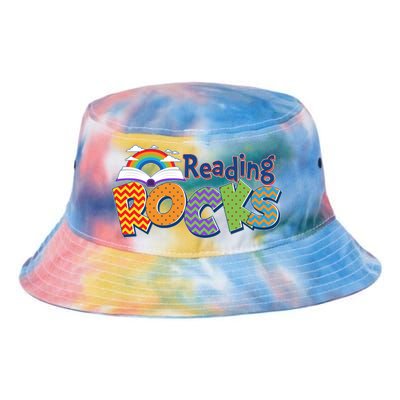 Reading Rocks Book Lover Reading Fan Tie Dye Newport Bucket Hat