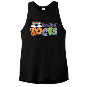 Reading Rocks Book Lover Reading Fan Ladies PosiCharge Tri-Blend Wicking Tank