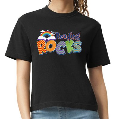 Reading Rocks Book Lover Reading Fan Comfort Colors Boxy T-Shirt