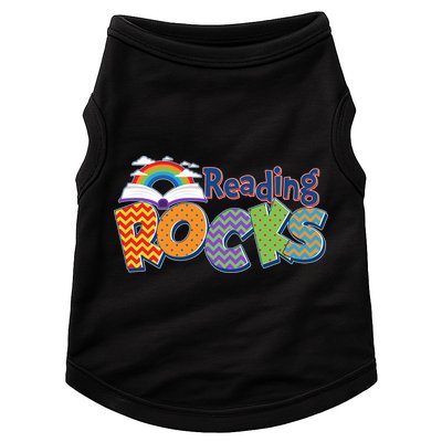 Reading Rocks Book Lover Reading Fan Doggie Tank