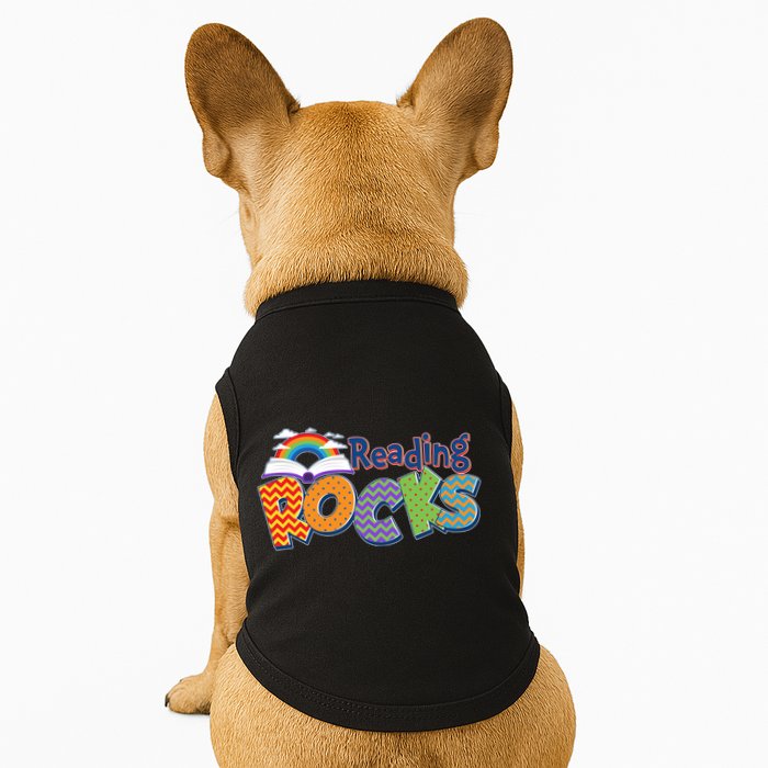 Reading Rocks Book Lover Reading Fan Doggie Tank