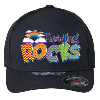 Reading Rocks Book Lover Reading Fan Flexfit Unipanel Trucker Cap