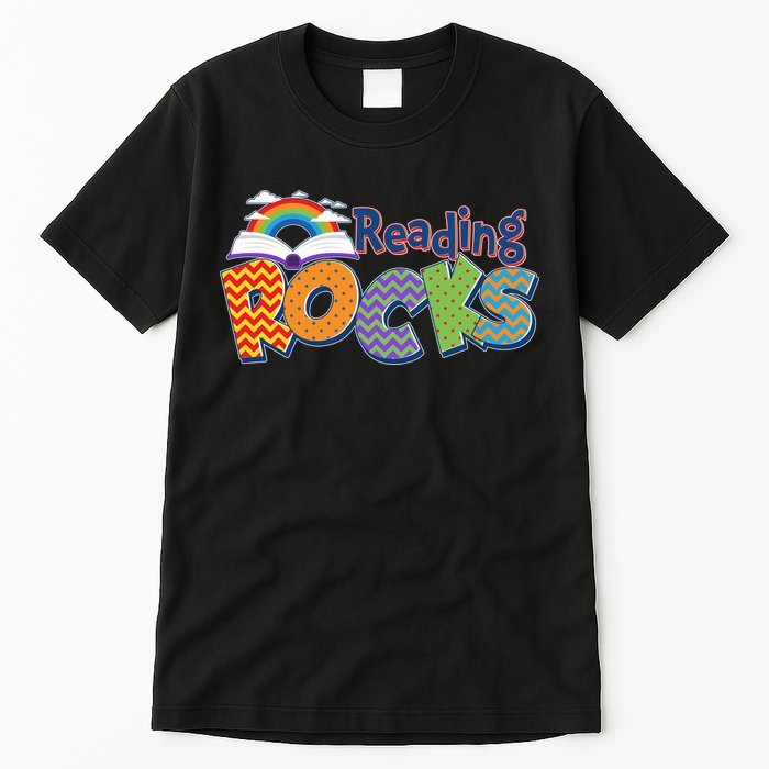 Reading Rocks Book Lover Reading Fan Tall T-Shirt