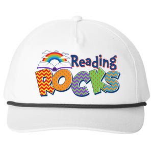 Reading Rocks Book Lover Reading Fan Snapback Five-Panel Rope Hat