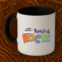 Reading Rocks Book Lover Reading Fan Mug