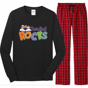 Reading Rocks Book Lover Reading Fan Long Sleeve Pajama Set