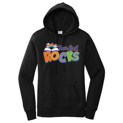 Reading Rocks Book Lover Reading Fan Women's Pullover Hoodie