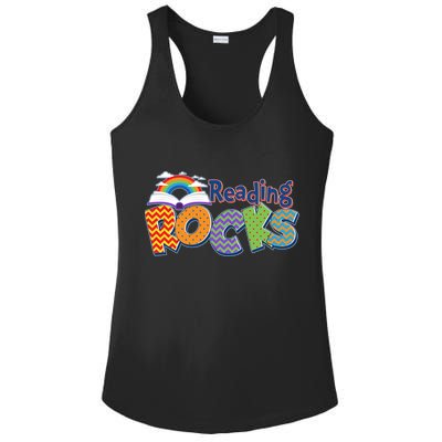 Reading Rocks Book Lover Reading Fan Ladies PosiCharge Competitor Racerback Tank