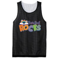 Reading Rocks Book Lover Reading Fan Mesh Reversible Basketball Jersey Tank