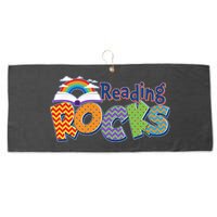 Reading Rocks Book Lover Reading Fan Large Microfiber Waffle Golf Towel