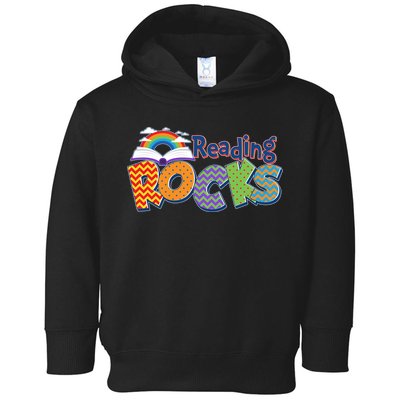 Reading Rocks Book Lover Reading Fan Toddler Hoodie