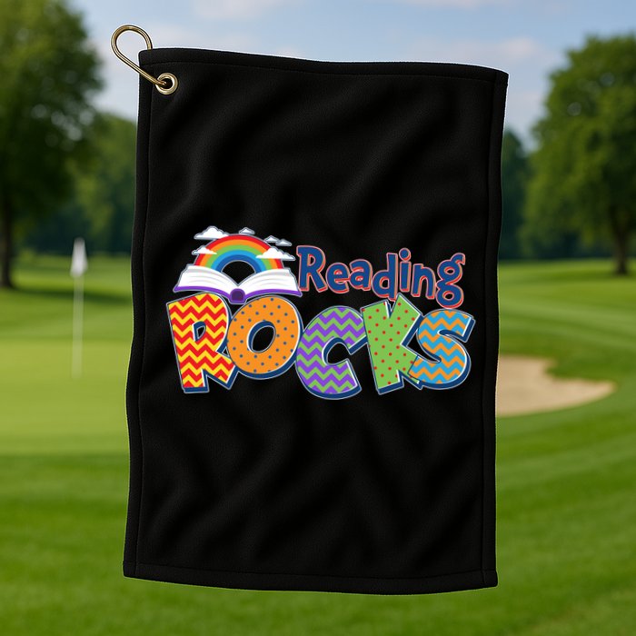 Reading Rocks Book Lover Reading Fan Golf Towel
