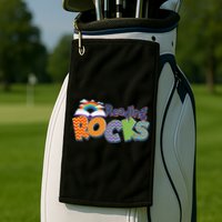 Reading Rocks Book Lover Reading Fan Golf Towel
